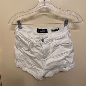 Hollister High-Rise White Short-Short